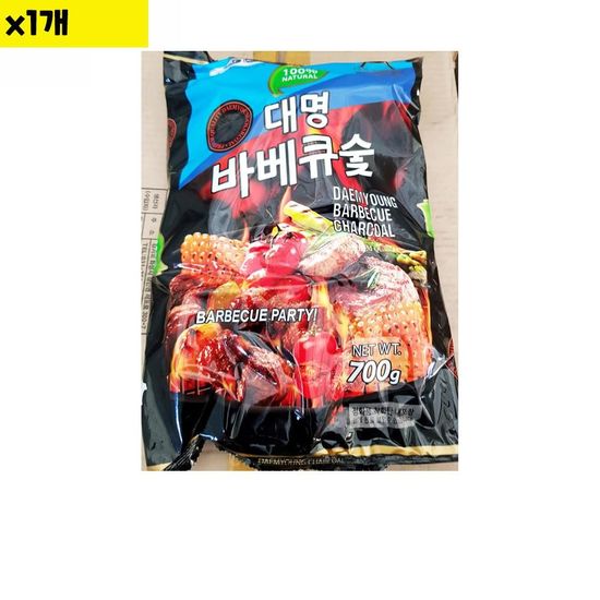 식자재 용품 바베큐숯 700g 대명 장터 1개(WDA8DEC)