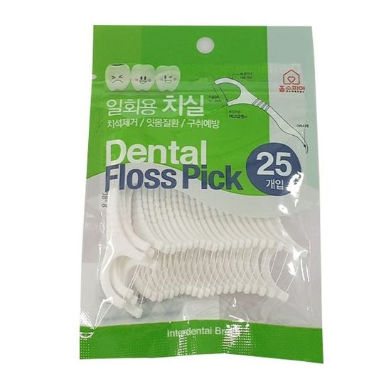 위생용품 홈스피아 일회용 25P 치실(WFGDCU6)