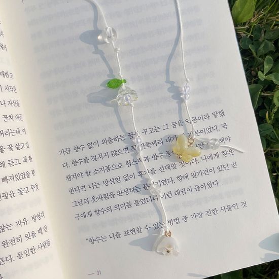 비즈 책갈피 끈갈피 DIY 만들기 키트 과일 북마크 