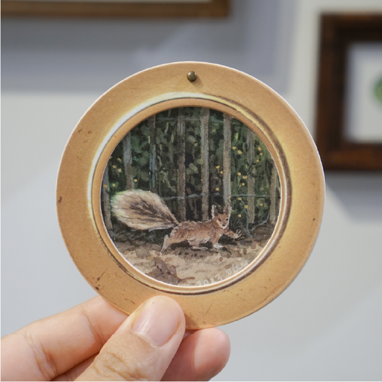 [액자 속의 그림] 브루클린 풍경 2. 청설모