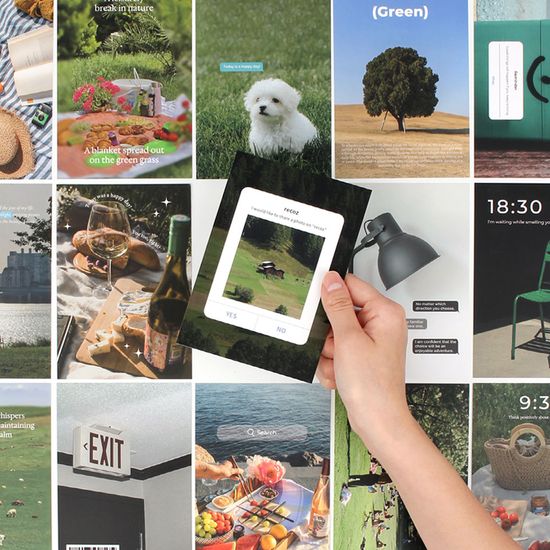 리코즈 오브제 데코 포토엽서 10매입 세트 편지 카드