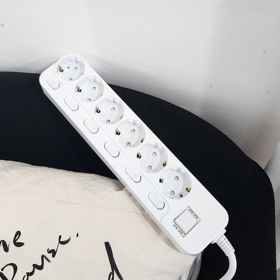 에스탭 국산 개별 스위치 과부하차단 멀티탭 6구