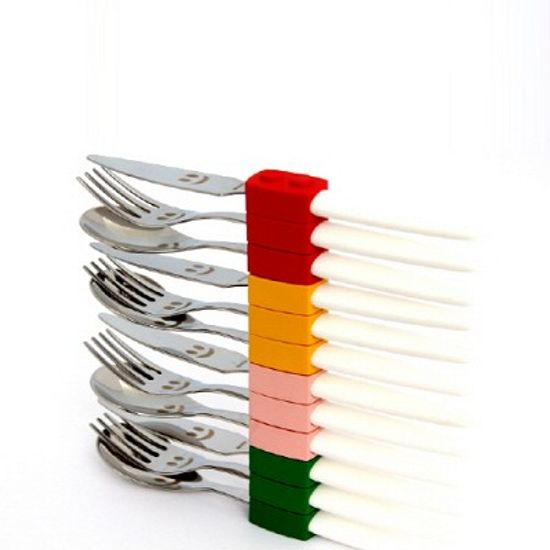 리바도시 트레빔비 클릭[레고] 유아용커트러리 3p셋트[그린]