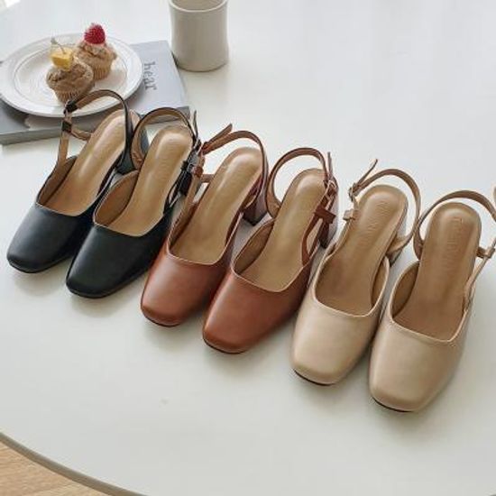 lovesin 7cm 사각코 슬링백