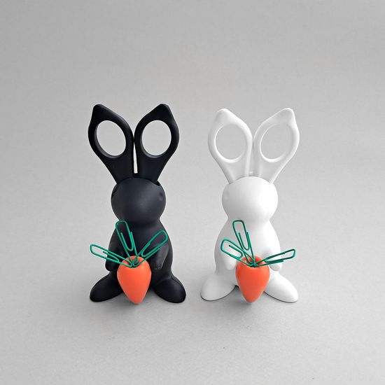 [QUALY] Desk bunny scissors & clip holder