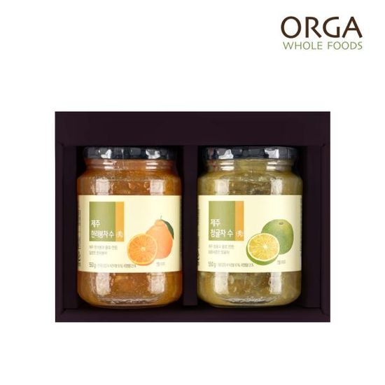 [올가]ORGA 제주 액상차 2종 선물세트(550g x 2개)