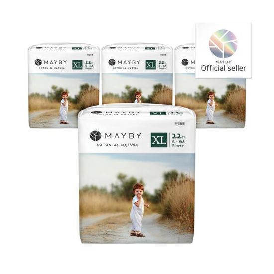 꼬똥드 네이쳐 팬티형 아기기저귀 (XL) 22매 X 4Pack