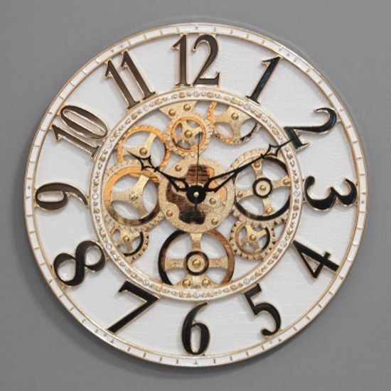 (kjco073)저소음 큐트스켈톤 벽시계 화이트