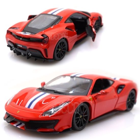 1:24 페라리 488 피스타 레이싱카 미니카 다이캐스트