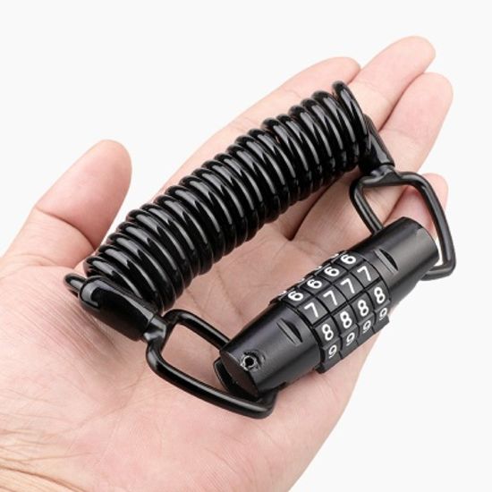 스프링 잠금 번호키 자전거자물쇠 헬멧도난방지 락