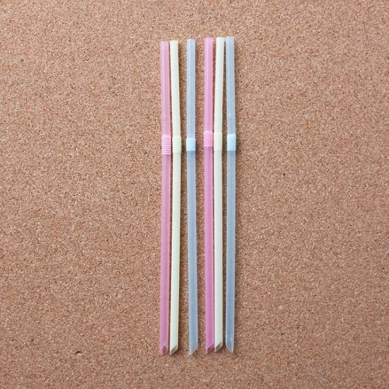 50p 롯데 빨대 스트로우 일회용빨대 주름빨대
