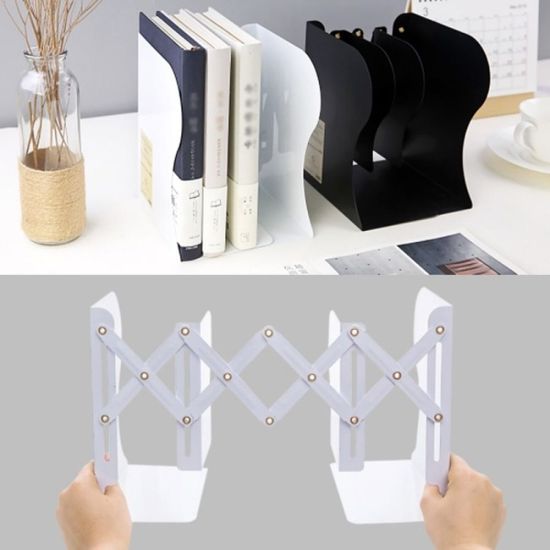철재 칸막이 길이 조절 책 정리 진열 책꽂이 북엔드[W