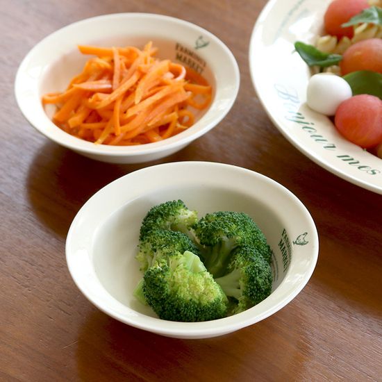 파밍스 마켓 레터링 찬기, 반찬그릇 12cm 1p