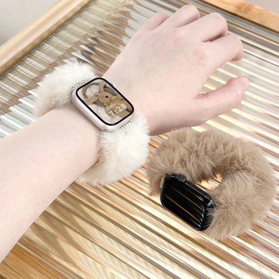 애플워치 10 9 8 7 6 5 4 se 털 벨벳 곱창 퍼 스트랩