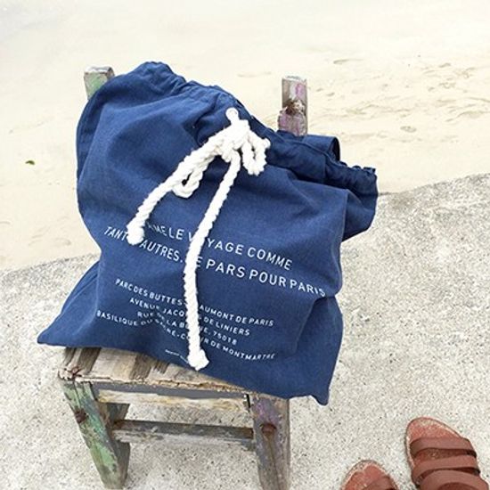 BUCKET ECO BAG - Marine blue