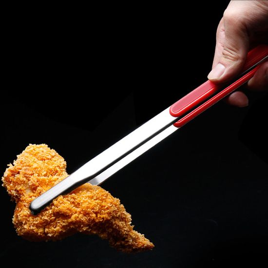 바베큐 논슬립 스텐 집게 레드 고기 뷔페 얼음 R042
