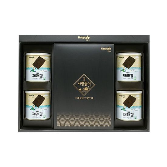 사랑둥이 선물세트 C1호(재래김전장 캔 재래김)