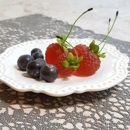 라운드 레이스 실루엣 접시 L-XL사이즈