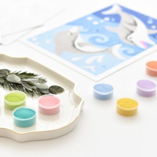 센토스피어 DIY 샌드아트 그리기, 색모래 컬러링