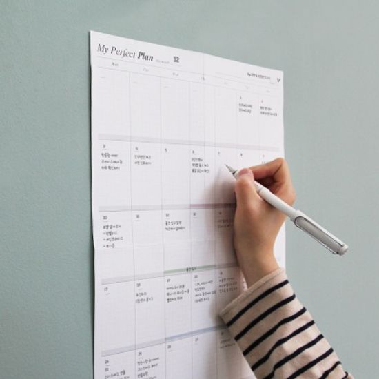 A3 먼슬리 스케줄러 대형 한달플래너