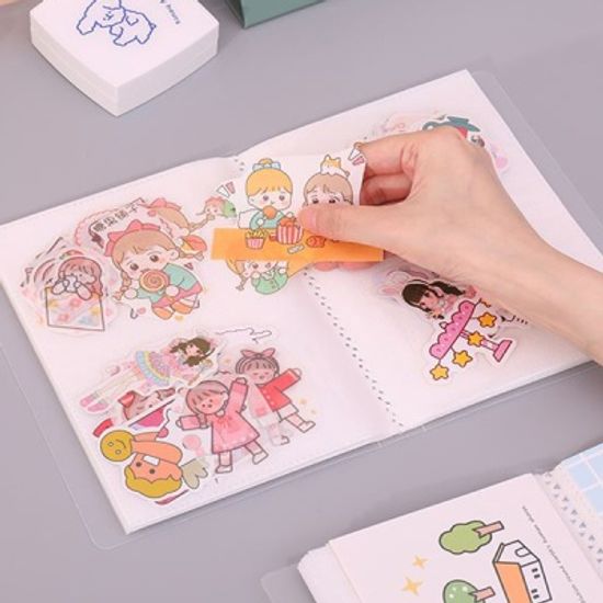 투명 스티커 보관파일 사진파일 엽서 카드 홀더