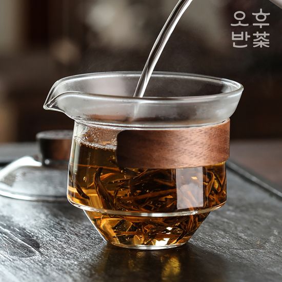 오후반차 우드링 유리 차호 개완 차우리기