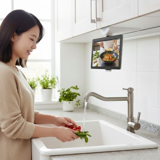 제노믹스 스마트폰 태블릿 싱크대 거치대 SHG-WFS700