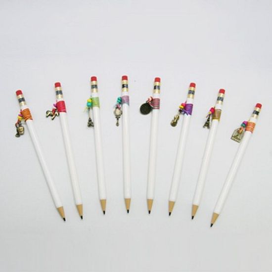 화이트팬던트전자동연필