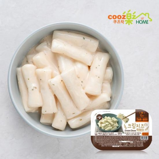 쿠즈락앳홈 크림치즈 떡볶이 200g 10팩