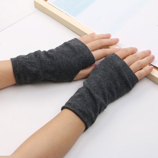 따손 무지 니트 핸드워머 2p세트 따뜻한 손목토시
