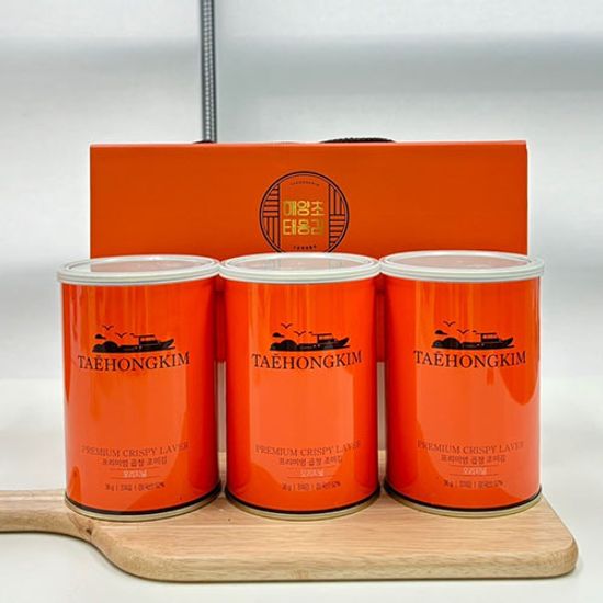 태홍김 곱창김 선물세트 3호 (캔3개 36g*3)