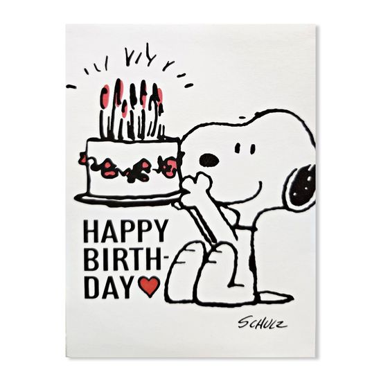 홀마크 스누피 입체 생일 축하 카드-826338