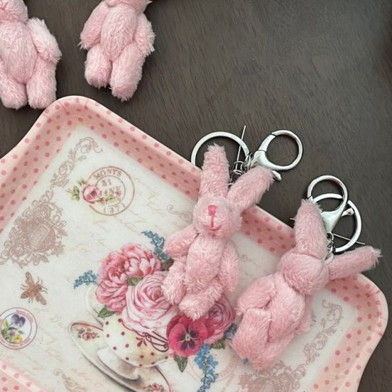 토끼 계묘년 키링 가방걸이 포인트 귀여운 핑크 어린