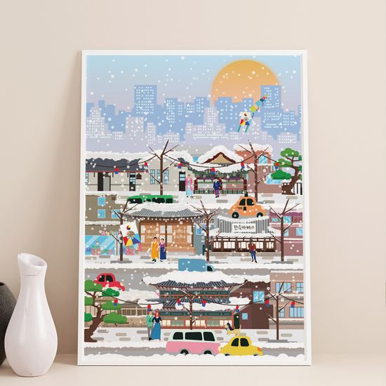 랜드마크 인테리어 미니포스터(2매, 엽서사이즈)