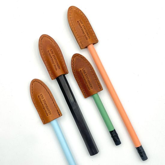 LOG 천연가죽 연필 캡