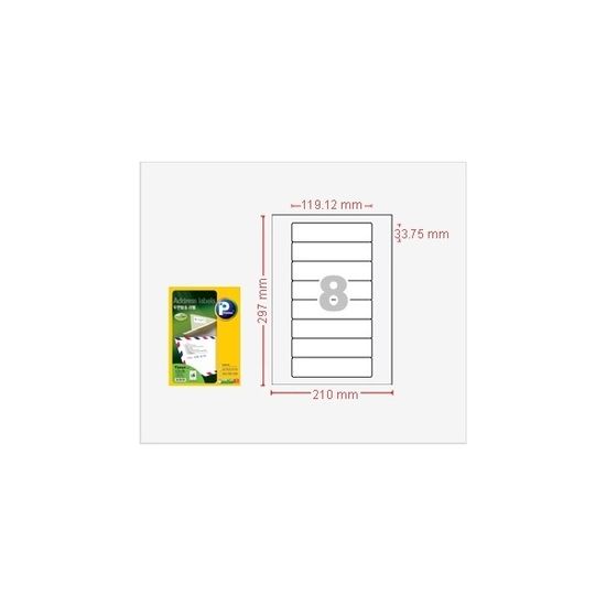 프린텍 AnyLabel 우편발송 라벨 8칸 V3730 100매