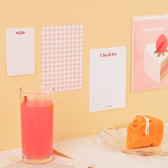 체크 스티키 메모잇 L (점착용)