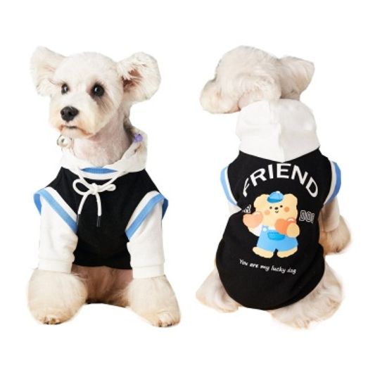 강아지 고양이 패션 의류 가을 겨울 곰돌이 후드티
