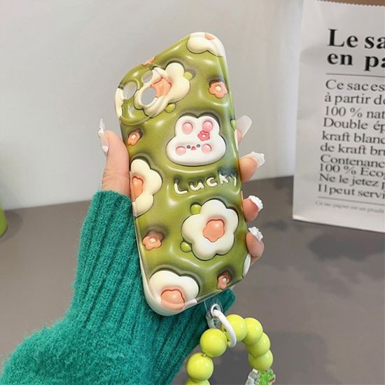 갤럭시 a42 a32 말랑 엠보 토끼 핸드폰줄 젤리 케이스