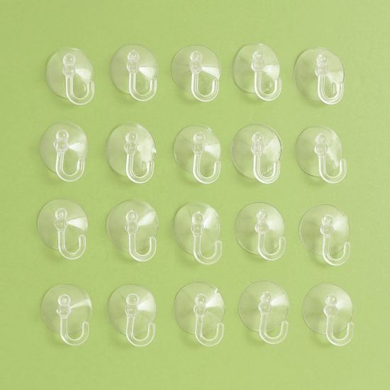 압착고무 큐방 고리 20p 화장실 유리 흡착판고리 30mm