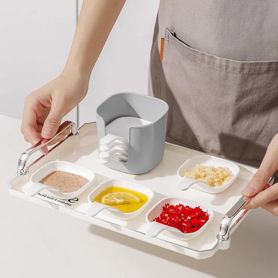 6p 양념소스 그릇 수납통 세트