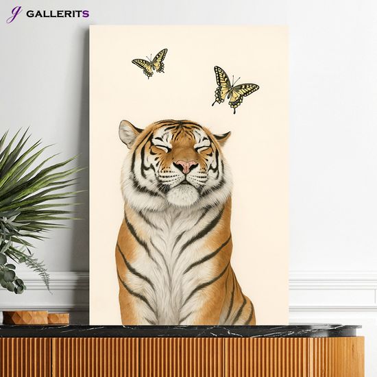 나비 호랑이 그림 풍수 거실 인테리어 액자 벽꾸미기