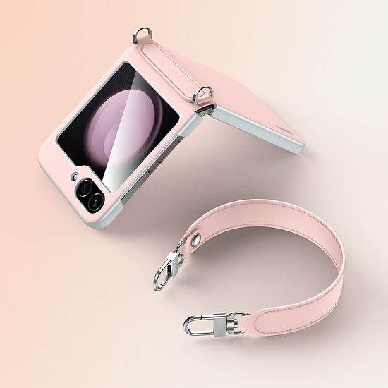 갤럭시z플립 7 FE 6 5 4 가죽 힌지보호 스트랩 케이스