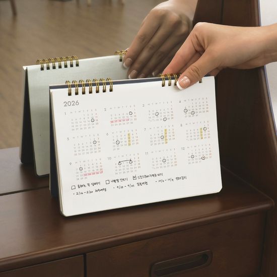 오첵 2026 날짜형 위클리플래너 더링위크