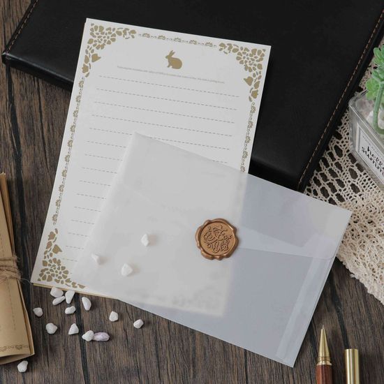 청첩장 카드 반투명 트레싱지 트레이싱지 종이 봉투