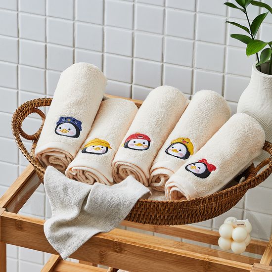 펭수 고리형 순면 핸드타월 5장 세트 BPHT05