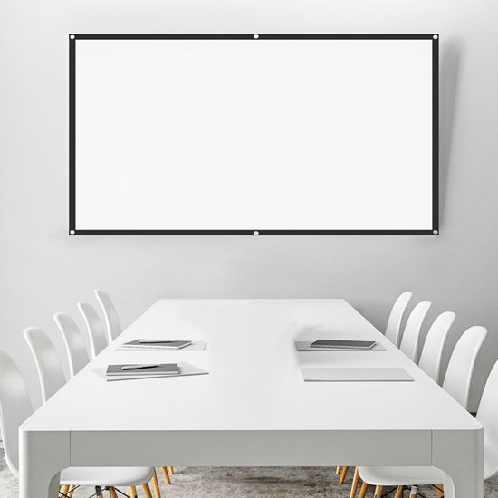 씨네 실내외 사무실 고화질 빔 프로젝터 영상 스크린