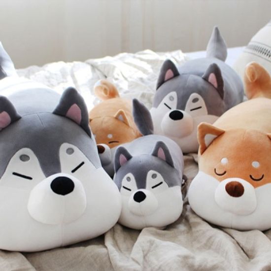 [모찌타운] 허스키 강아지 애착인형 말랑모찌인형 S