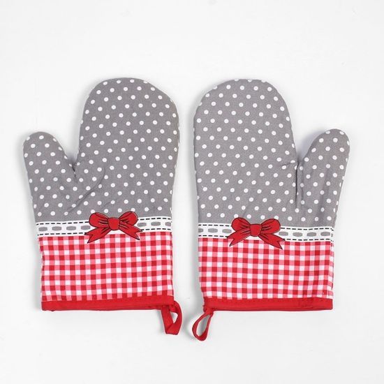 홈슨 오븐장갑 2p세트(리본) 주방 냄비장갑