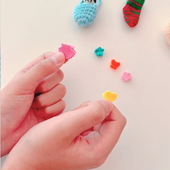 미니 데이지 나비 하트 조개 집게핀(10개 1세트)